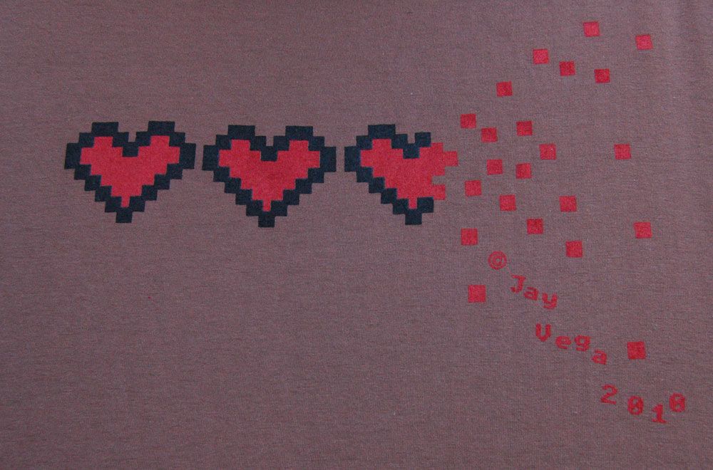 In-House Design: Exploding Hearts by Jay Vega Tee 