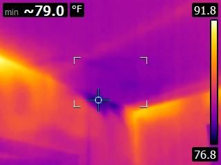 A/C leak in attic, we use infrared in every report
