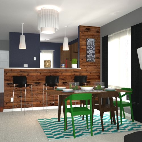Dining and living room redesign