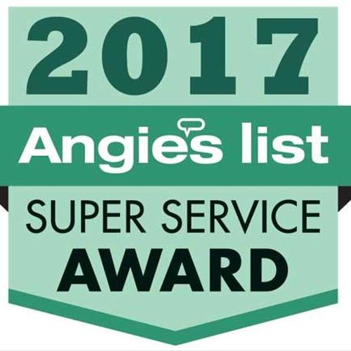 We have earned Angie's List super service award fo