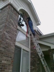 Repairing a broken double pane window on the secon