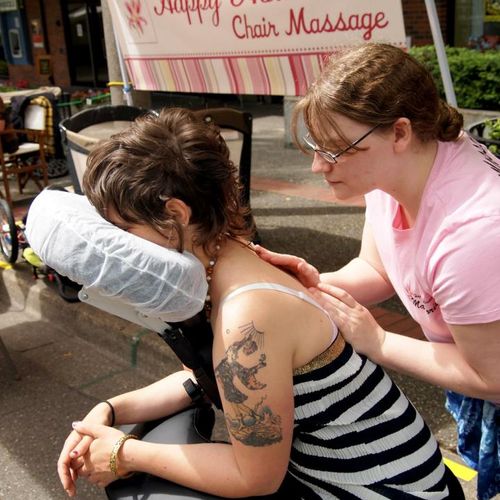 This is me doing massage =)  - I am Marjorie, the 