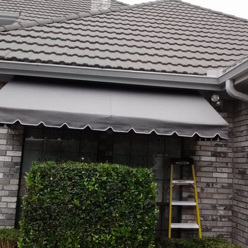 A nice house in Southlake TX with new awnings inst