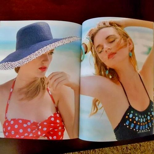 The shoot from Miami was published in a magazine.