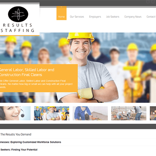 A Responsive Web Site For Results-Staffing.com