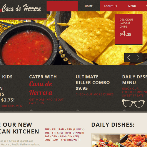 Site Redesign for Casa De Herrera in Pecos, NM