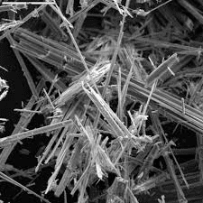 This is asbestos magnified at 300x. The little fib