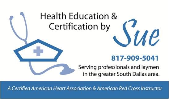 Health Education & Certification by Sue
