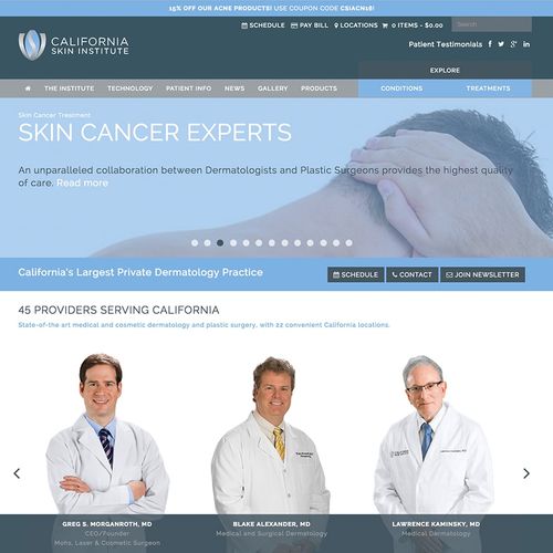 California Skin Institute Website