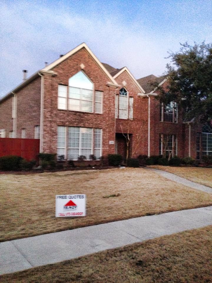 Full re roof in Plano.  Two story, steeps roofs ar