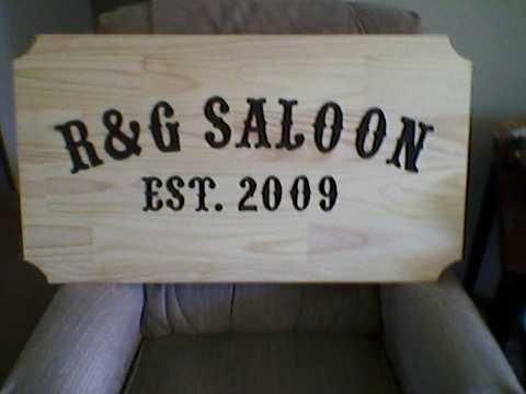 A client asked me to make a bar sign for his man c