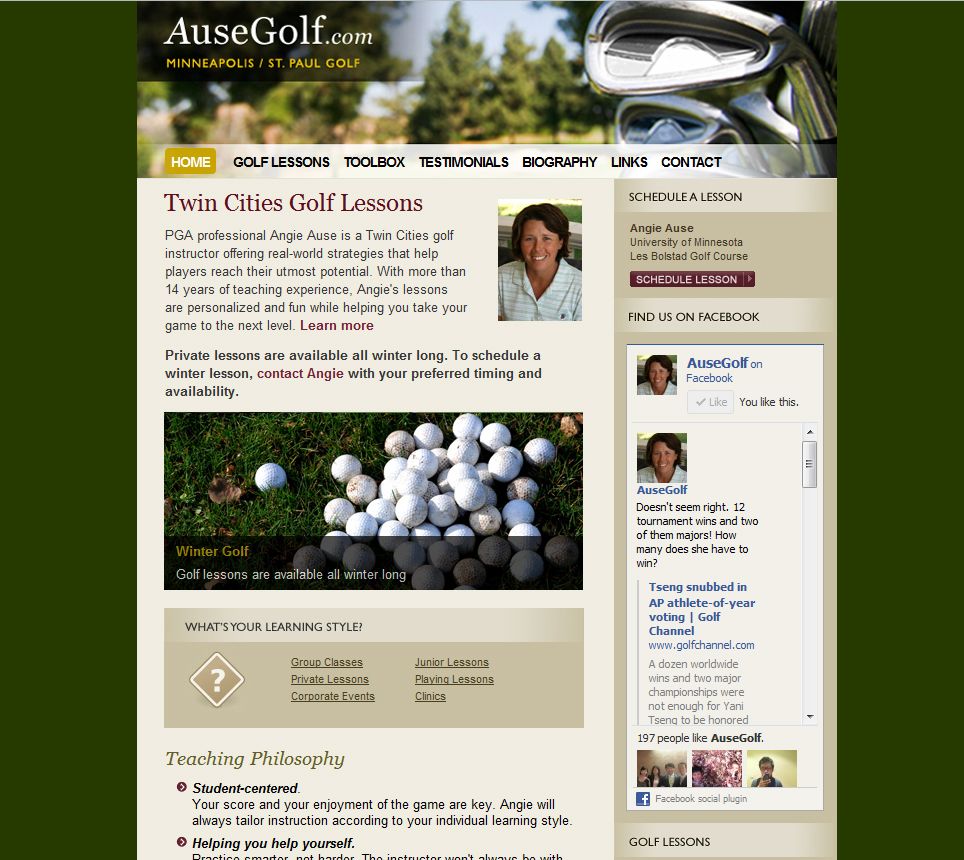 Ause Golf website, more at www.ausegolf.com