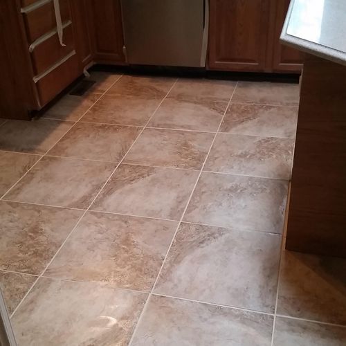 2015 complete removal of old tile and subfloor , i