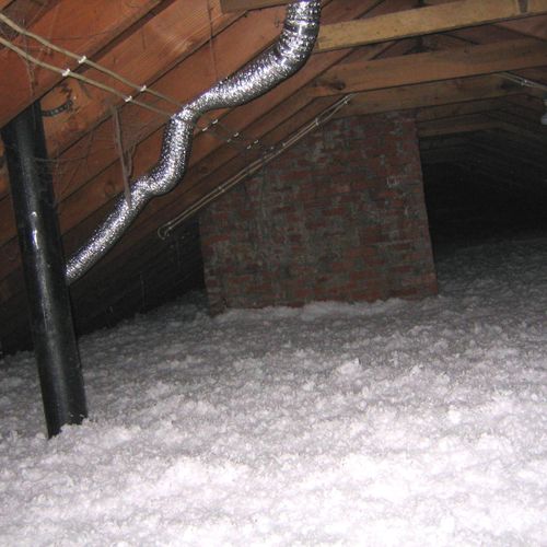 Attic photo after install. Your attic should be in