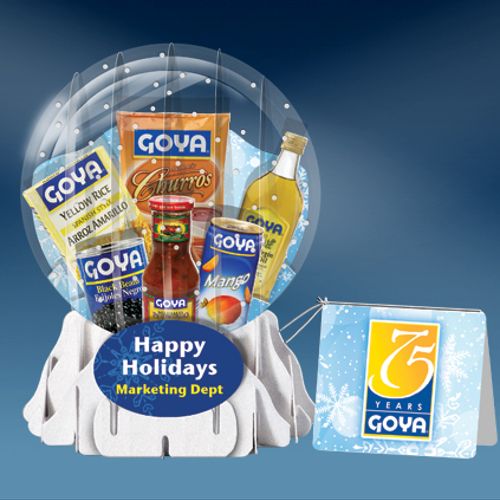 collapsible 3D snow globe