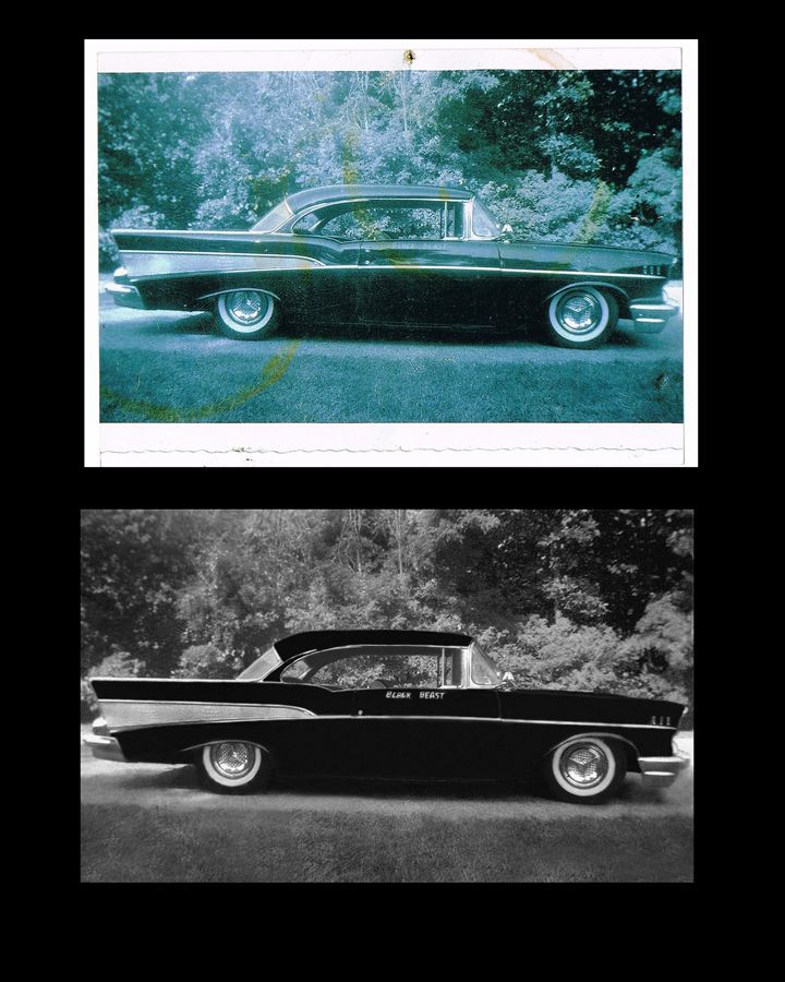 Restored photo of a 1957 Chevy Bel Air