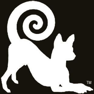 Logo for Animal Gizmos incorporating a dog with a 