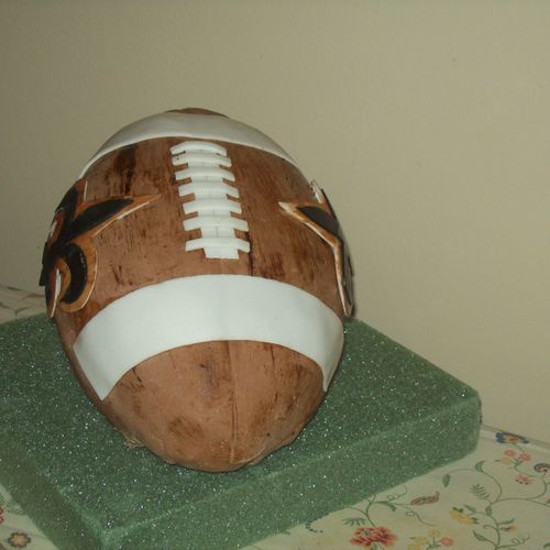 Super Bowl/ Anniversary Cake. Gaux Saints!