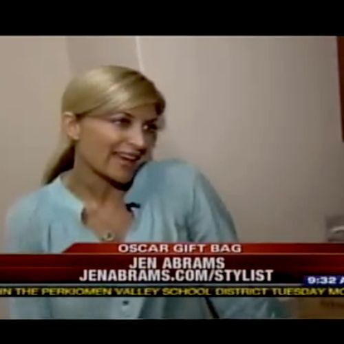 Jen covers Oscar Swag bags on Fox TV