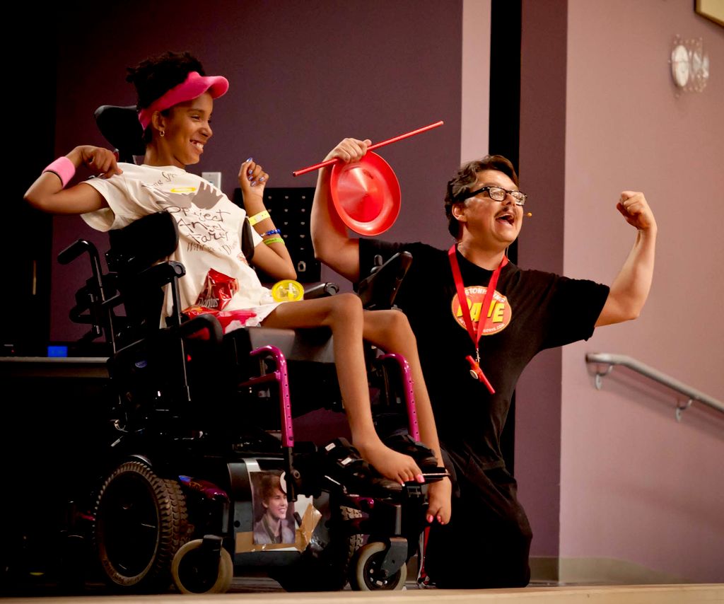 She Is Such a Great Volunteer! We Are Showing Off 