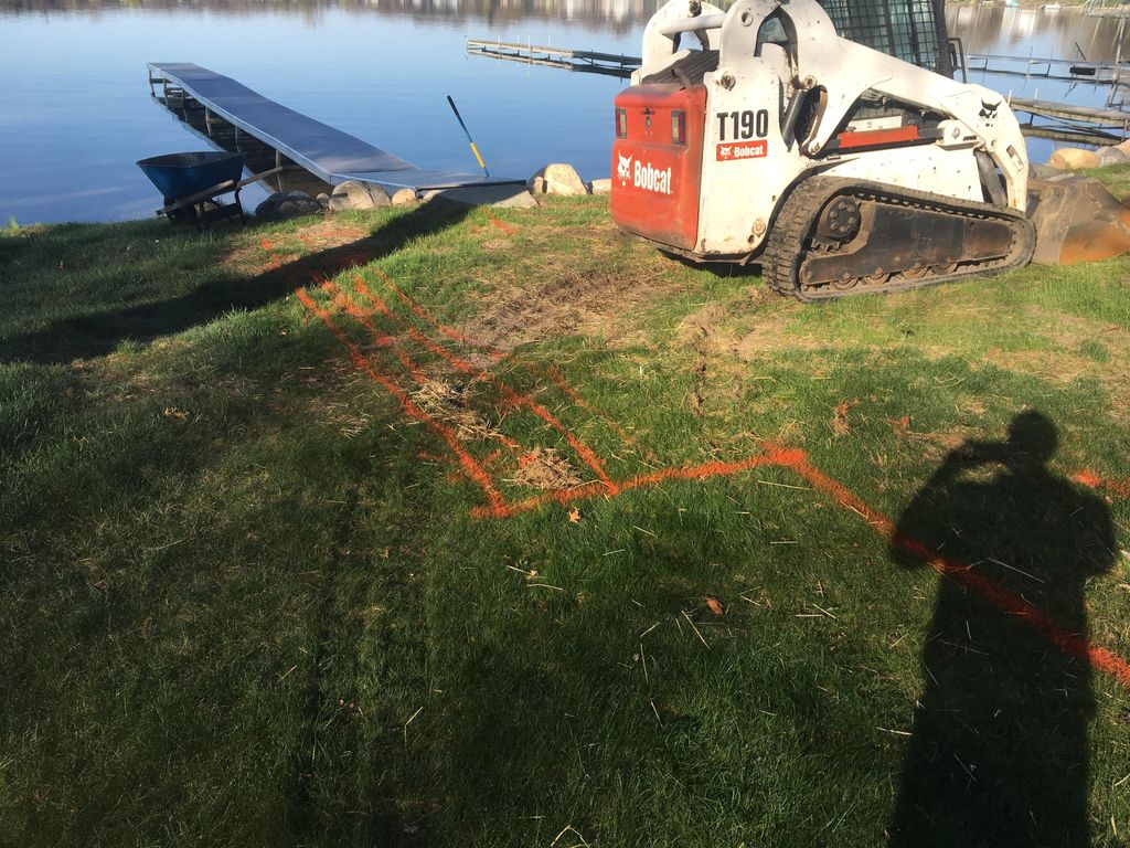 This patio is currently in progress 5/11/18 will b