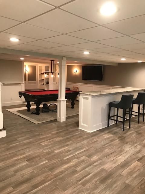 Basement Remodel: KZM Installed wanes coating on w