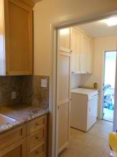 Remodeled kitchen and laundry room