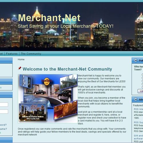 Website for MERCHANT-NET