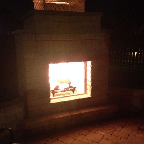 Patio, seating wall, fireplace - Bolingbrook IL