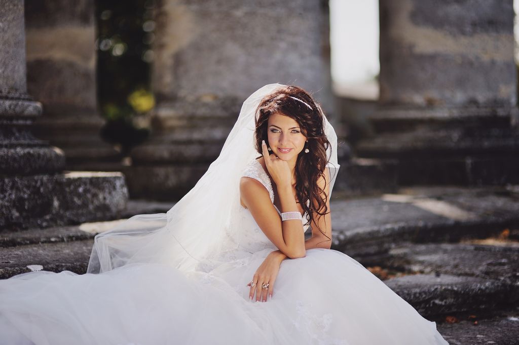 A Bridal portrait setting.