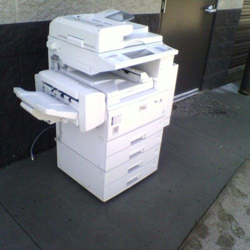 Ricoh 3025 with network print fax scan. Like new c