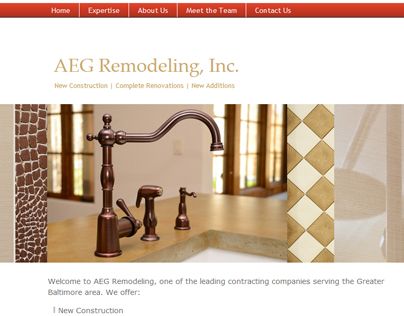 Website for AEG Remodeling
