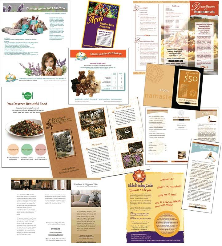 Brochures design samples