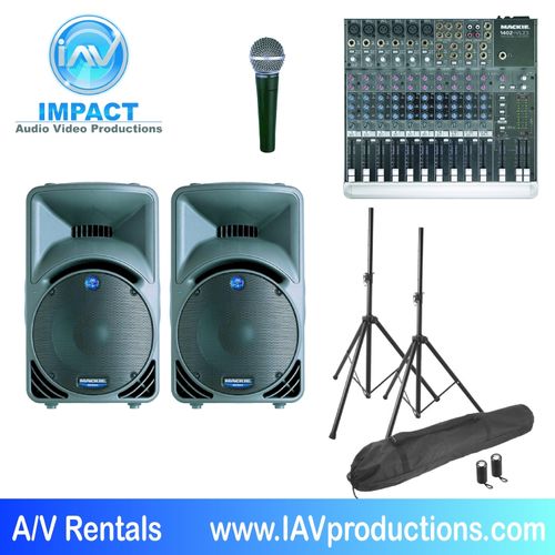 Impact Audio Video Productions small PA system (le