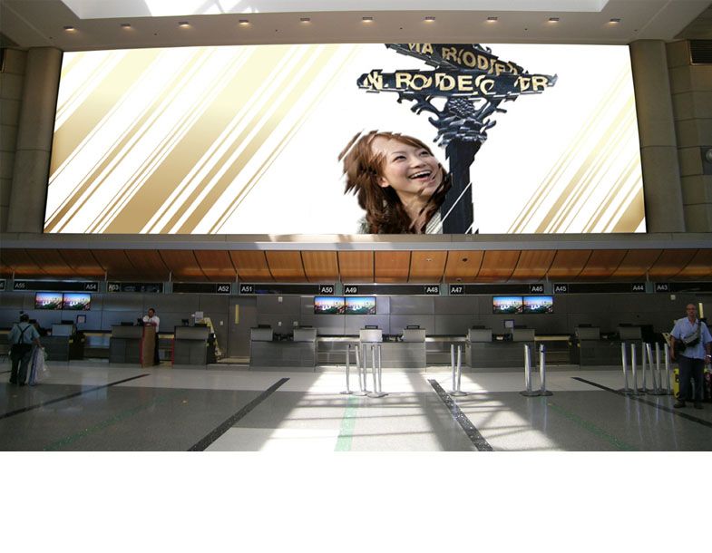 Airport billboard exploration.