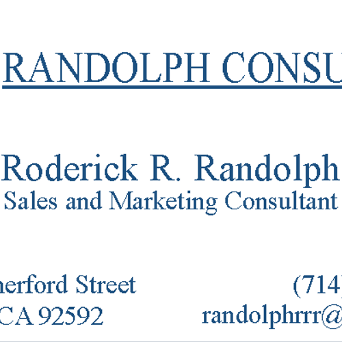 Business Card for Sales Consultant