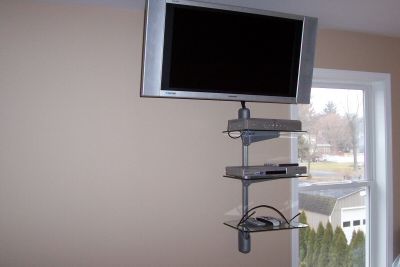 A unique 3 tier TV wall mount.