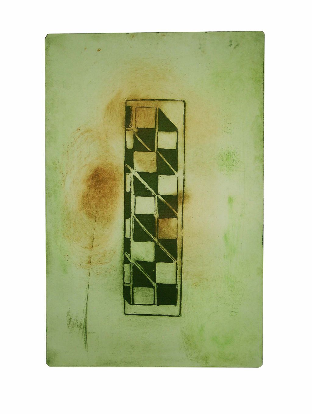 Hard ground and aquatint intaglio (etching)