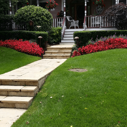 We did all the design, install and pavers.