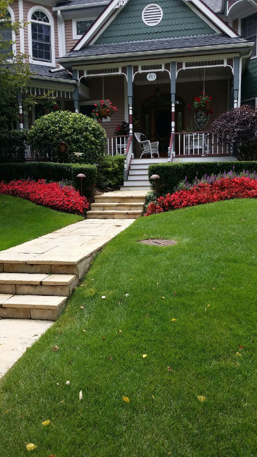 We designed these beds and planted them.
