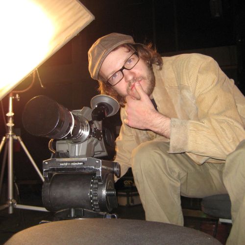On a film shoot in Santa Fe, New Mexico. May, 2009