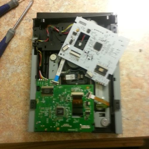 XBOX 360 Drive before repair. This drive quit read