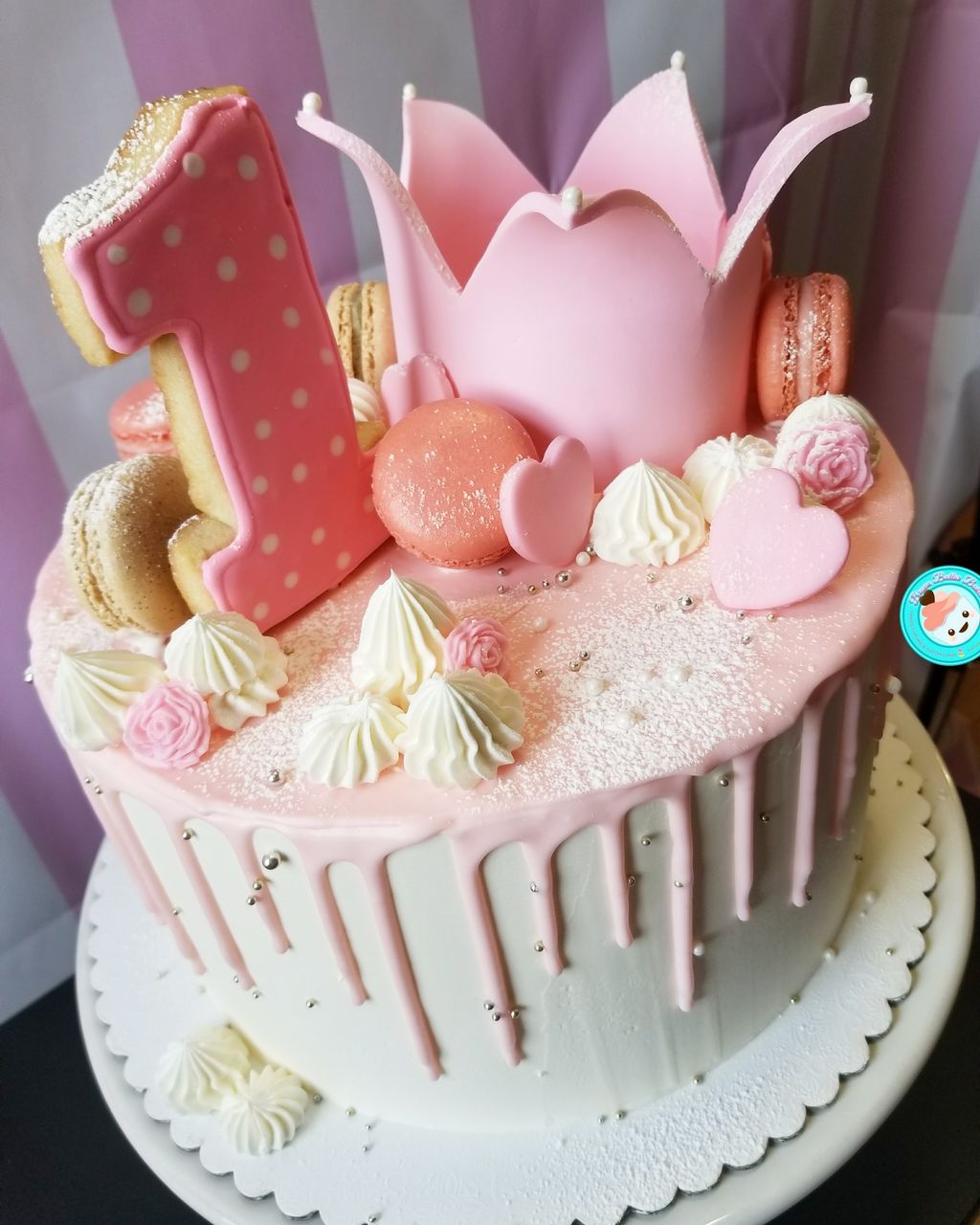 Pink Chocolate Drip Cake