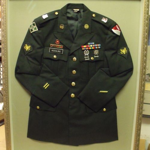 custom framing for military items