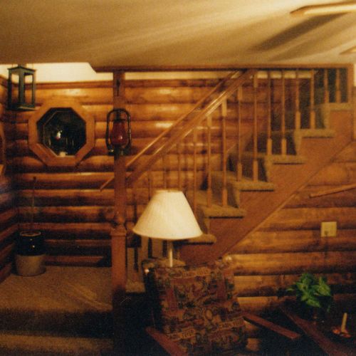 Log cabin rec room in muskego.
