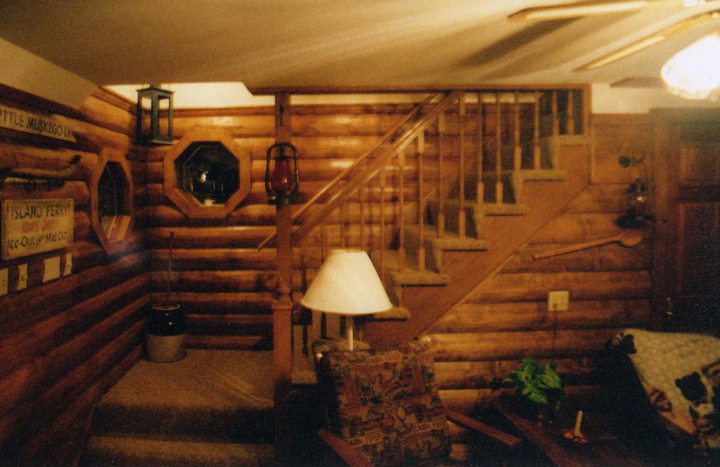 Log cabin rec room in muskego.