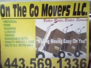 On The Go Movers, LLC
