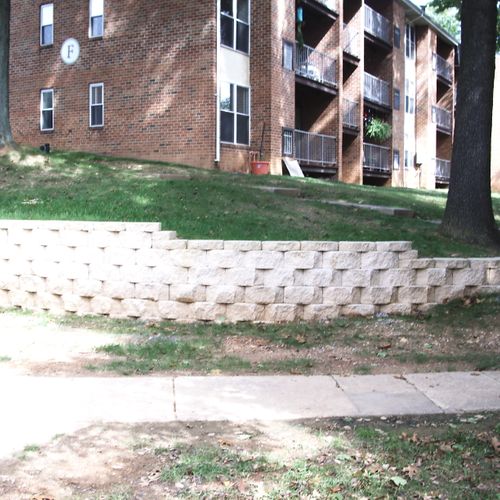 Retaining wall for Apartment complex