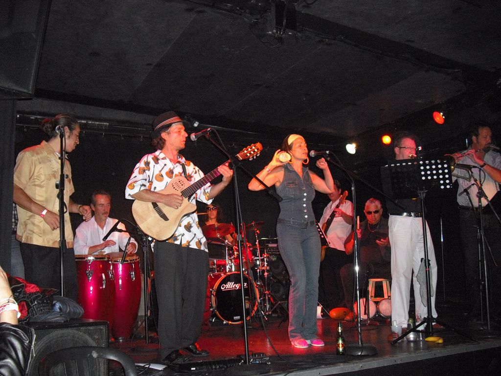 Full Band playing at a dance club
