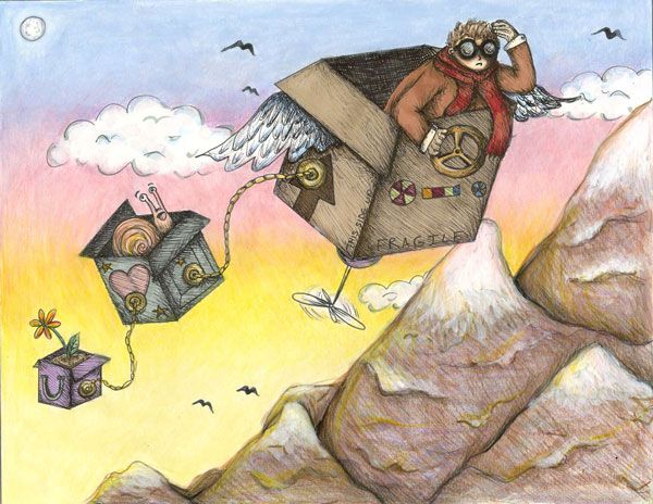 "Strange Sights"

rendered using markers, colored 